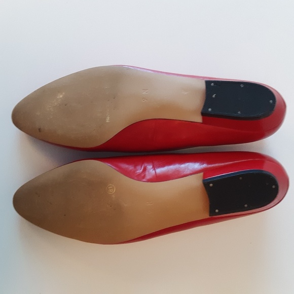 Cappagallo red vintage flat shoes - Picture 5 of 8